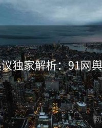 网络热议独家解析：91网舆论风向