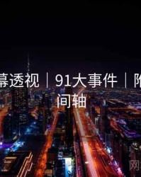 行业内幕透视｜91大事件｜附完整时间轴