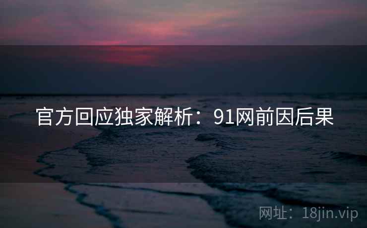 官方回应独家解析：91网前因后果