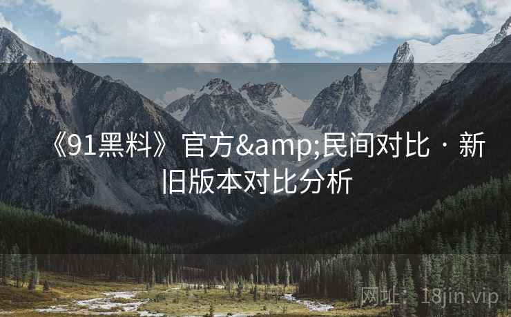 《91黑料》官方&民间对比 · 新旧版本对比分析