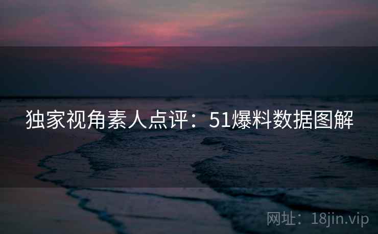 独家视角素人点评：51爆料数据图解