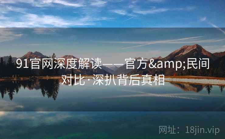 91官网深度解读——官方&民间对比·深扒背后真相